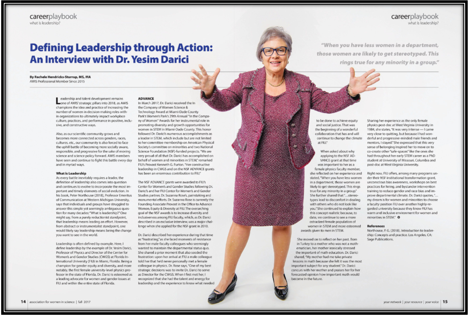 Association for Women in Science Magazine Interview